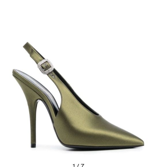 SAINT LAURENT
Satin Yazmeen Slingback Pumps 115 - Picture 7 of 10